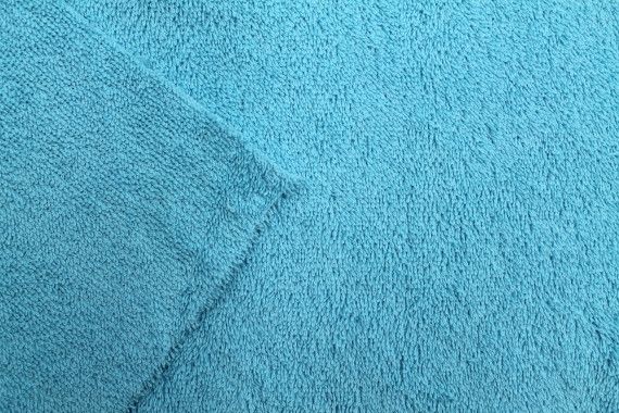 Tissu Éponge Rachel Uni Turquoise -Au Mètre