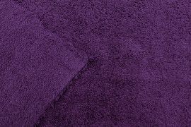 Tissu Éponge Rachel Uni Violet -Au Mètre