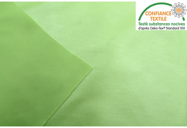 Tissu PUL Laminé Oeko-Tex Vert Anis -Au Mètre