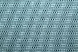 Tissu Cretonne Coton Imprimé StarBar Bleu -Au Mètre