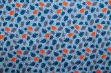 Tissu Cretonne Coton Imprimé Bamako Turquoise -Au Mètre