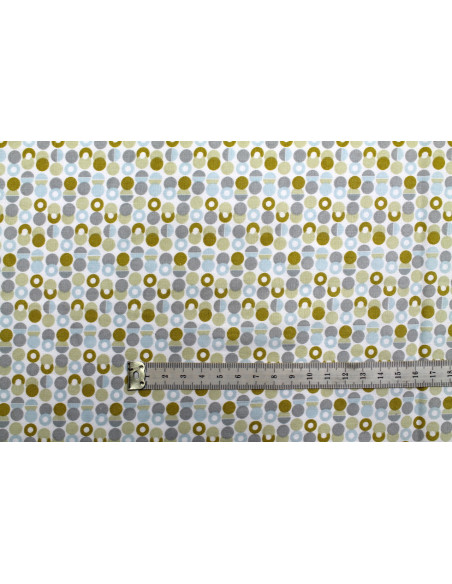 Tissu Cretonne Coton Imprimé Sweet Tilleul -Au Mètre