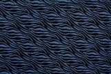 Tissu Popeline PolyCoton Imprimé Zèbre Bleu -Au Mètre