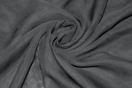 Tissu Mousseline Unie Noire -Au Mètre