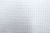 Tissu Éponge Nid d'Abeille Coton Bio Blanc - Au Mètre