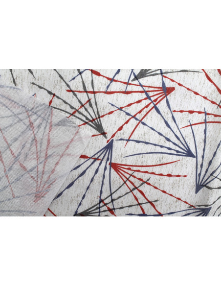 Tissu Bachette Coton Imprimé Paint Rouge -Au Mètre