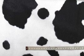 Tissu Bachette Coton Imprimé Vache -Au Mètre