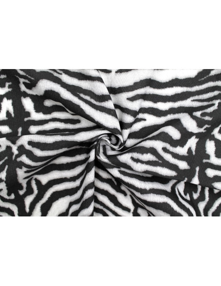 Tissu Bachette Coton Imprimé Zèbre -Au Mètre
