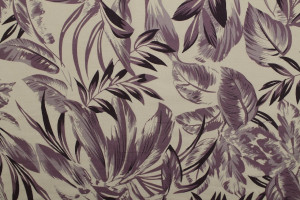 Tissu Popeline Coton Imprimé Bahamas Gris -Au Mètre 2
