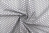 Tissu Cretonne Coton Imprimé Ruche Gris -Au Mètre