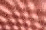 Tissu Cretonne Coton Imprimé Figures Rouge -Au Mètre