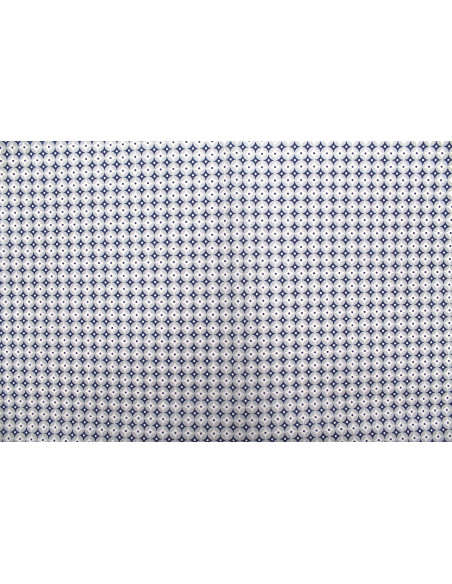 Tissu Cretonne Coton Imprimé Figures Gris -Au Mètre