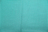 Tissu Cretonne Coton Imprimé Figures Vert Turquoise -Au Mètre
