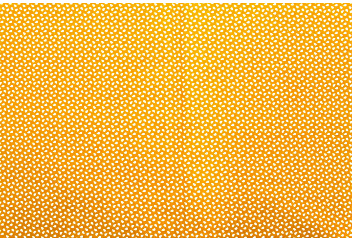 Tissu Cretonne Coton Imprimé Graines Safran -Au Mètre
