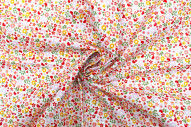 Tissu Cretonne Coton Imprimé Fleur Talia Rose -Au Mètre