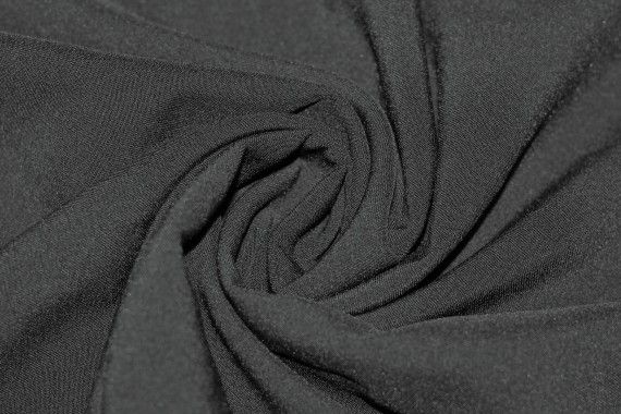 Tissu Bi-Stretch Noir Coupon de 3 mètres