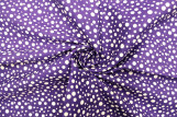 Tissu Popeline Coton Imprimé Bulles Violet -Au Mètre