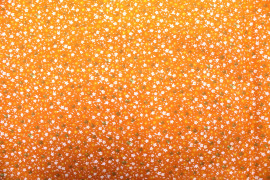 Tissu Popeline Coton Imprimé Fleur Nano Orange -Au Mètre