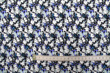 Tissu Popeline Coton Imprimé Fleur Loli Gris -Au Mètre