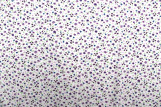 Tissu Popeline Coton Imprimé Petites Fleures Violet -Au Mètre