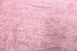 Tissu Maille Pull à Poils Rose poudré -Au Mètre