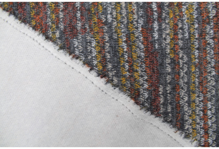Tissu Maille Pull Hipi Gris Lurex -Au Mètre