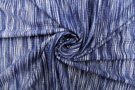 Tissu Maille Pull Stripes Bleu -Au Mètre
