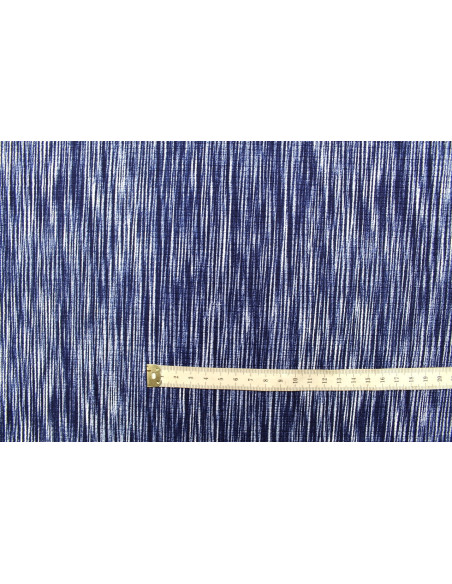 Tissu Maille Pull Stripes Bleu -Au Mètre