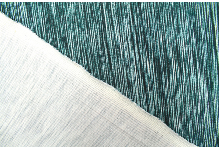 Tissu Maille Pull Stripes Vert -Au Mètre