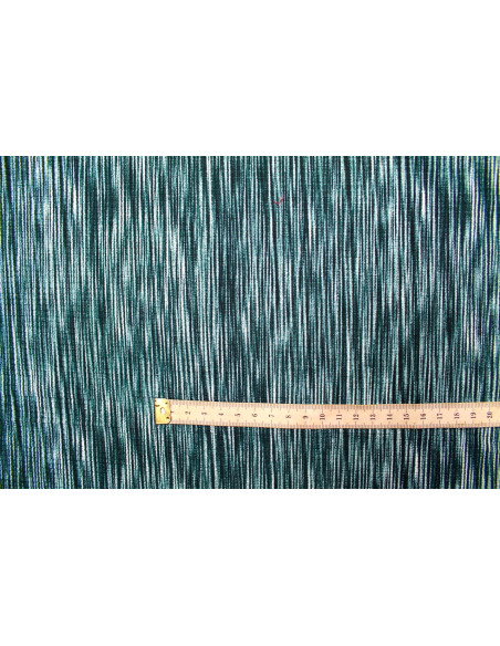 Tissu Maille Pull Stripes Vert -Au Mètre