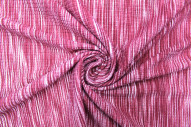 Tissu Maille Pull Stripes Rouge -Au Mètre