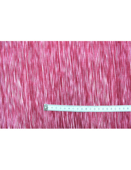 Tissu Maille Pull Stripes Rouge -Au Mètre