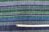 Tissu Maille Pull Rayé Bleu/Vert -Au Mètre