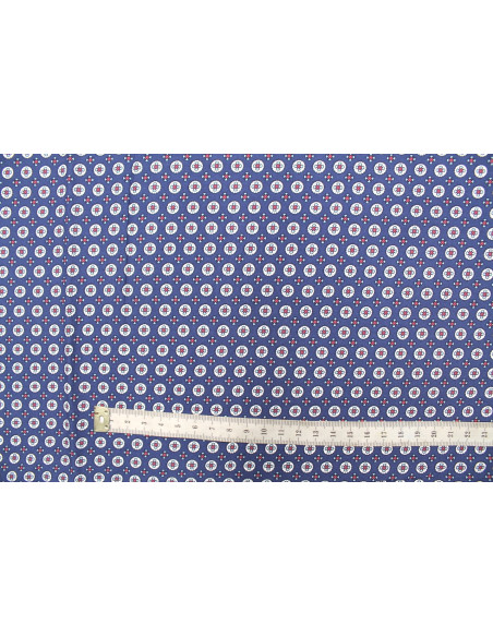 Tissu Voile Viscose Médiévale Marine -Au Mètre