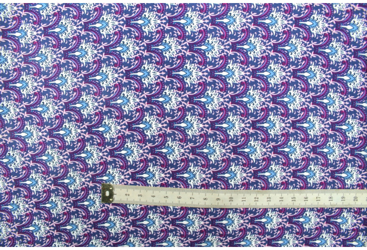 Tissu Voile Viscose Pousse Violet -Au Mètre