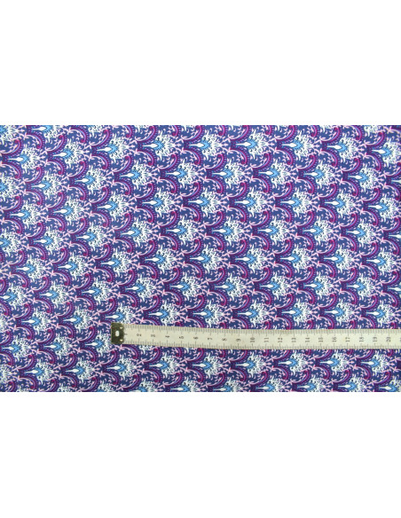 Tissu Voile Viscose Pousse Violet -Au Mètre