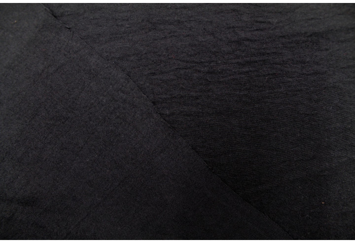Tissu Voile Polyester Vitaly Noir -Au mètre