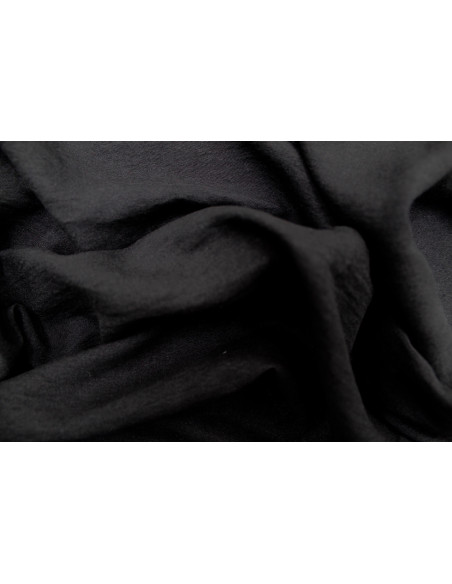 Tissu Voile Polyester Vitaly Noir -Au mètre