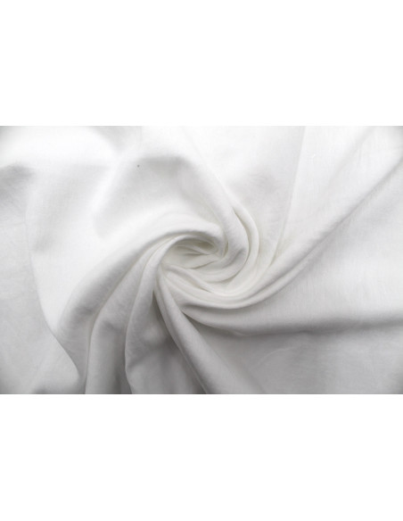 Tissu Voile Polyester Vitaly Blanc cassé -Au mètre