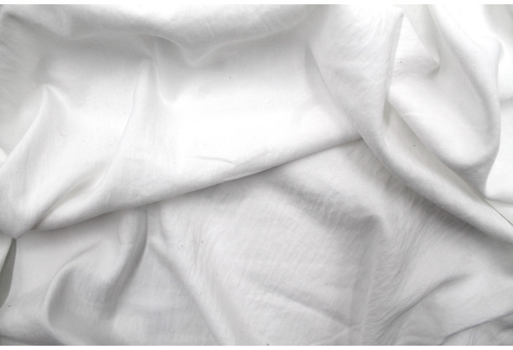 Tissu Voile Polyester Vitaly Blanc cassé -Au mètre