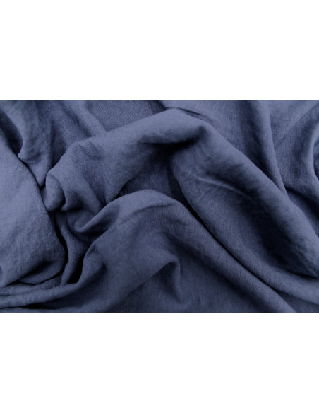 Tissu Voile Polyester Vitaly Indigo -Au mètre