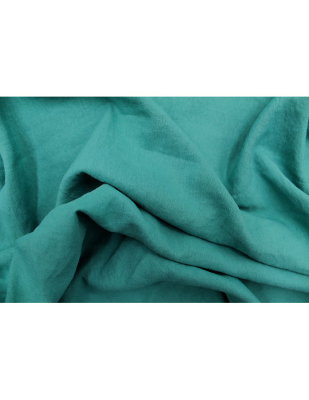 Tissu Voile Polyester Vitaly Vert Turquoise -Au mètre
