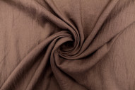 Tissu Voile Polyester Vitaly Marron clair -Au mètre