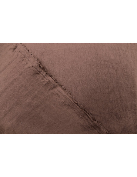 Tissu Voile Polyester Vitaly Marron clair -Au mètre