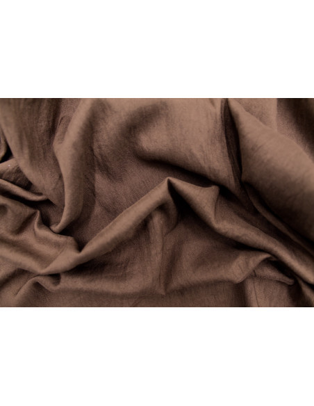 Tissu Voile Polyester Vitaly Marron clair -Au mètre