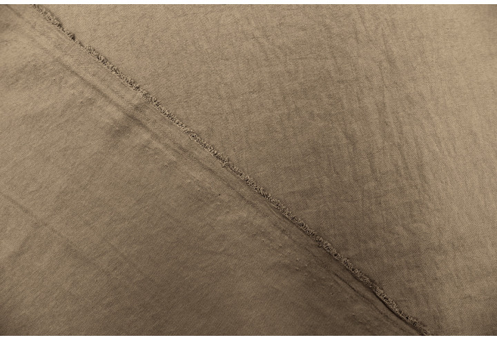 Tissu Voile Polyester Vitaly Fauve -Au mètre