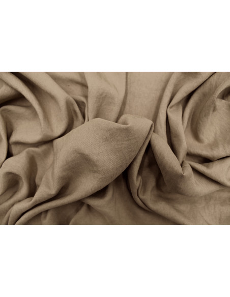 Tissu Voile Polyester Vitaly Fauve -Au mètre