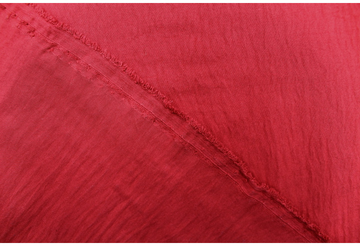 Tissu Voile Polyester Vitaly Rouge -Au mètre