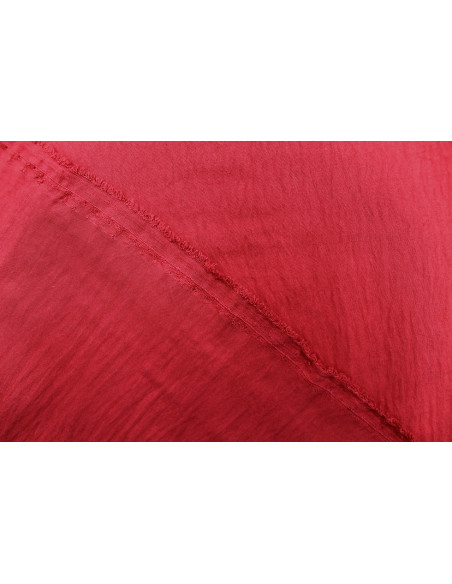 Tissu Voile Polyester Vitaly Rouge -Au mètre