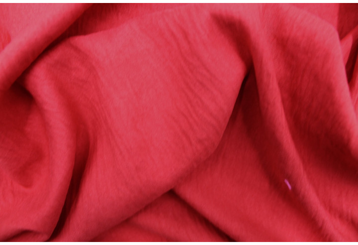 Tissu Voile Polyester Vitaly Rouge -Au mètre